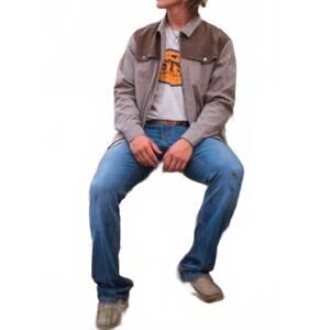 NEW STS RANCHWEAR hinsdale nylon jacket in beige